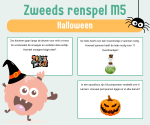 Werkbladen rekenen Halloween