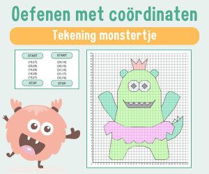 Werkbladen rekenen coördinaten