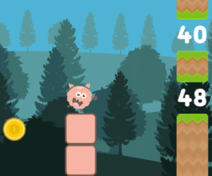 Blocky tafels rekenspelletje